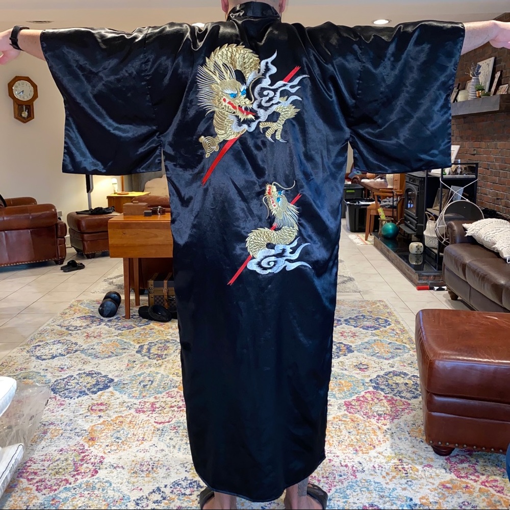 Silk Japanese Kimono Robe